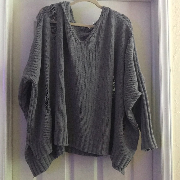 distressed sweater women's
